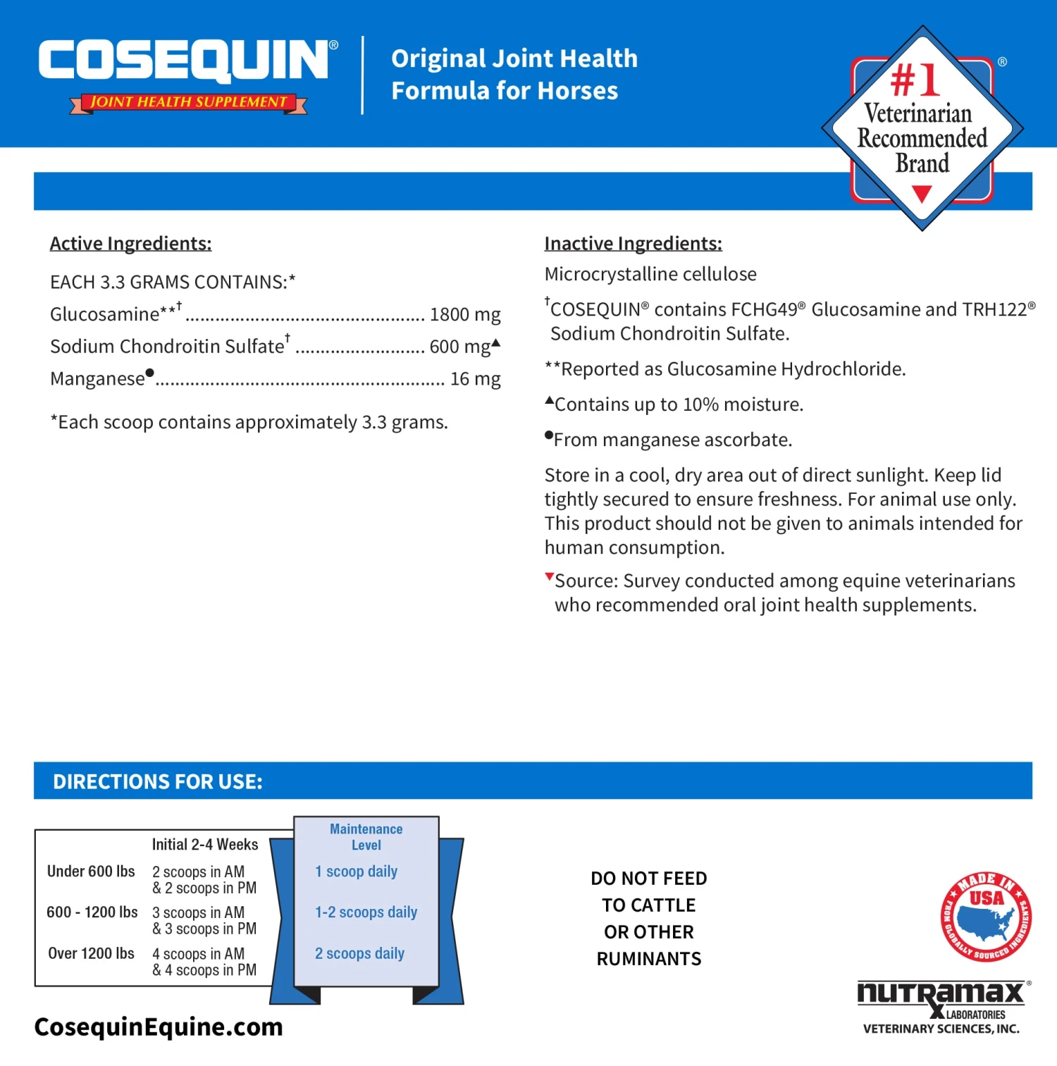 Cosequin® Equine Powder 5 Cosequin® Equine Powder - Image 3
