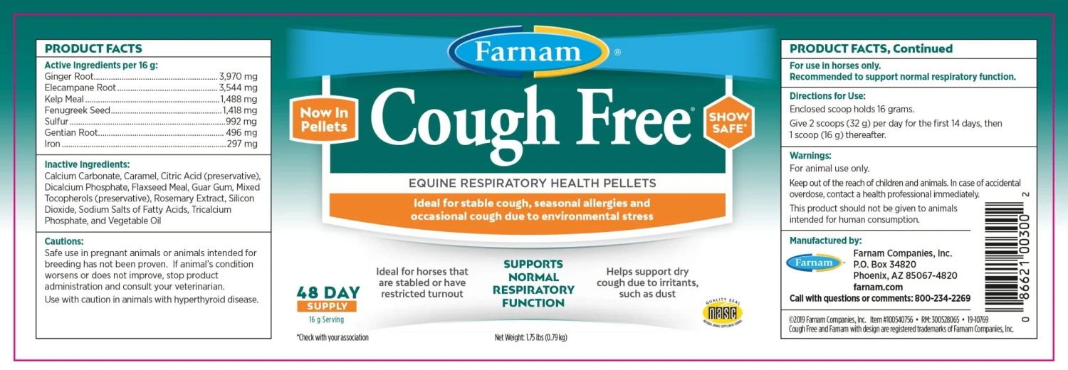 Cough Free® Equine Respiratory Health Pellets 4 Cough Free® Equine Respiratory Health Pellets - Image 2